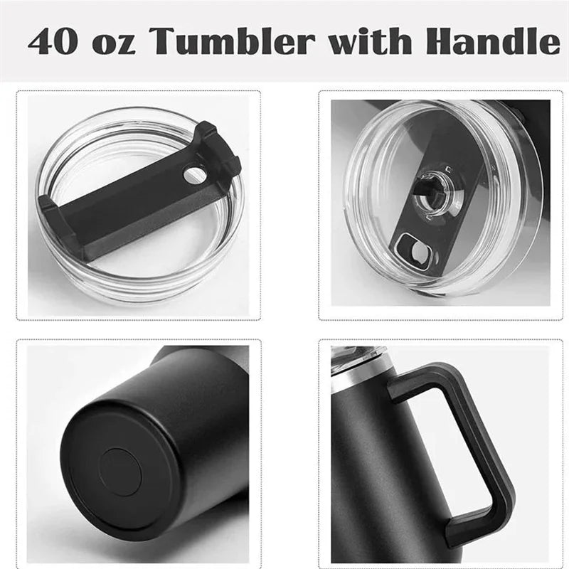 40oz 304 Stainless Steel Insulated Water Bottle,Thermal Coffee Car